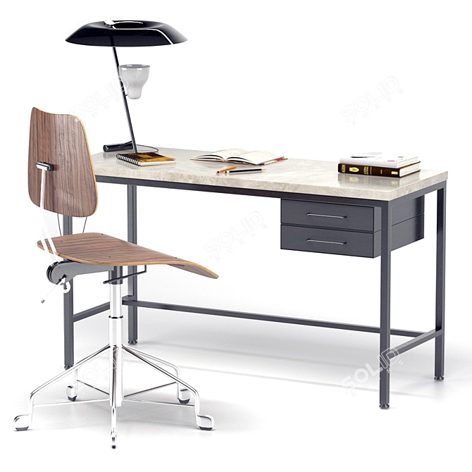 Modern Labofa Work Chair 3D model image 3