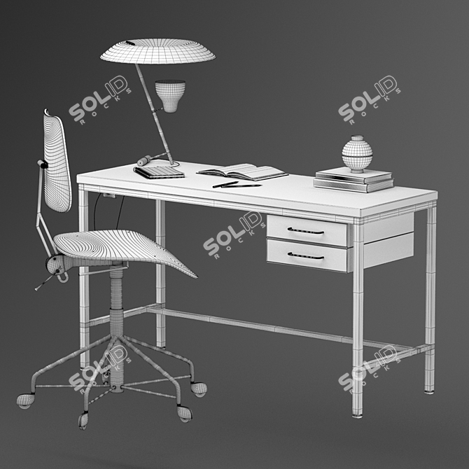 Modern Labofa Work Chair 3D model image 4