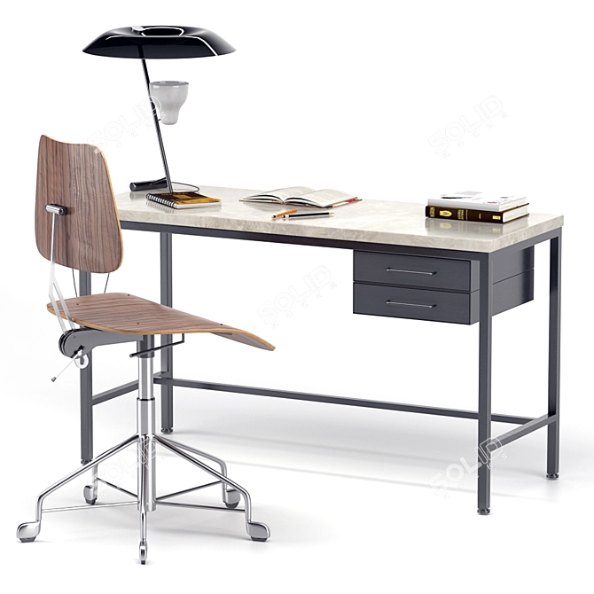 Modern Labofa Work Chair 3D model image 5