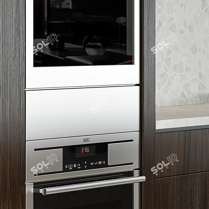 Modern Kitchen Model with 3dsmax2014 & V-ray 3D model image 3