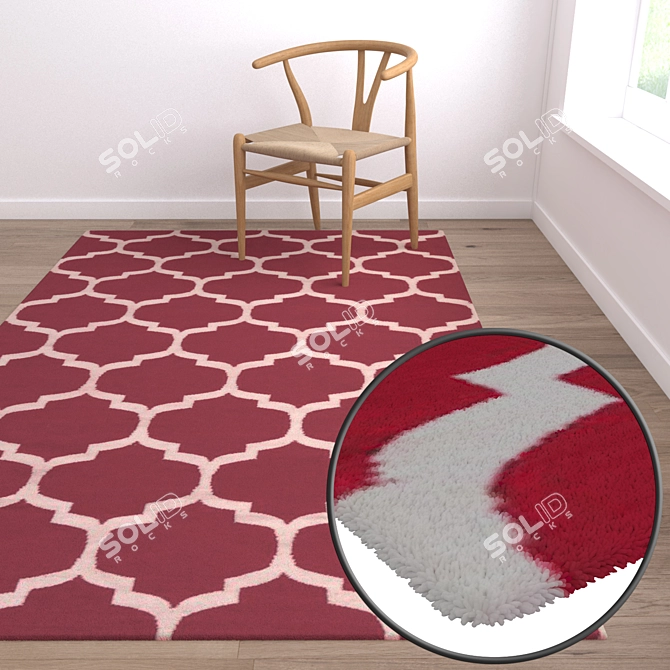 High-Quality Carpet Set with Various Textures 3D model image 5