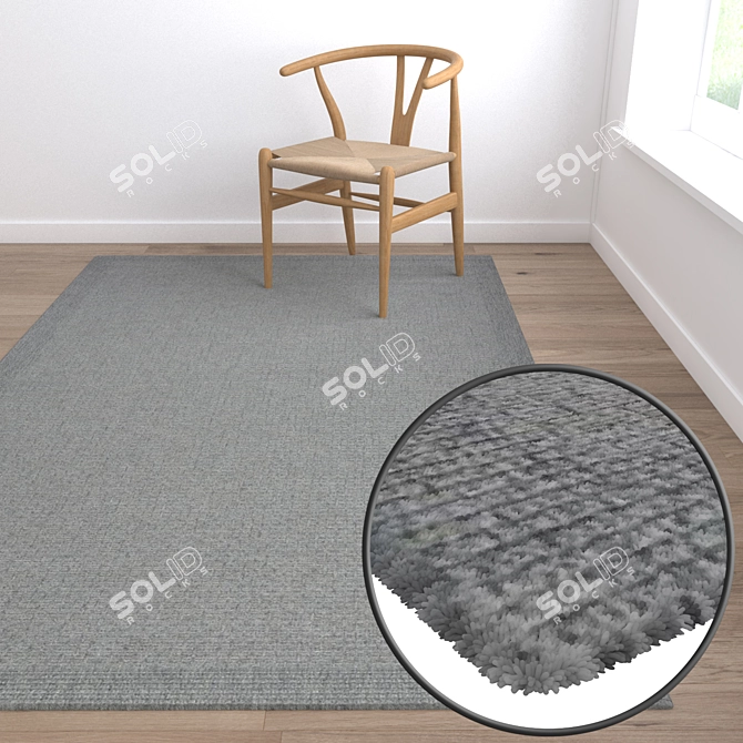 Luxury Carpet Set 3D 3D model image 5