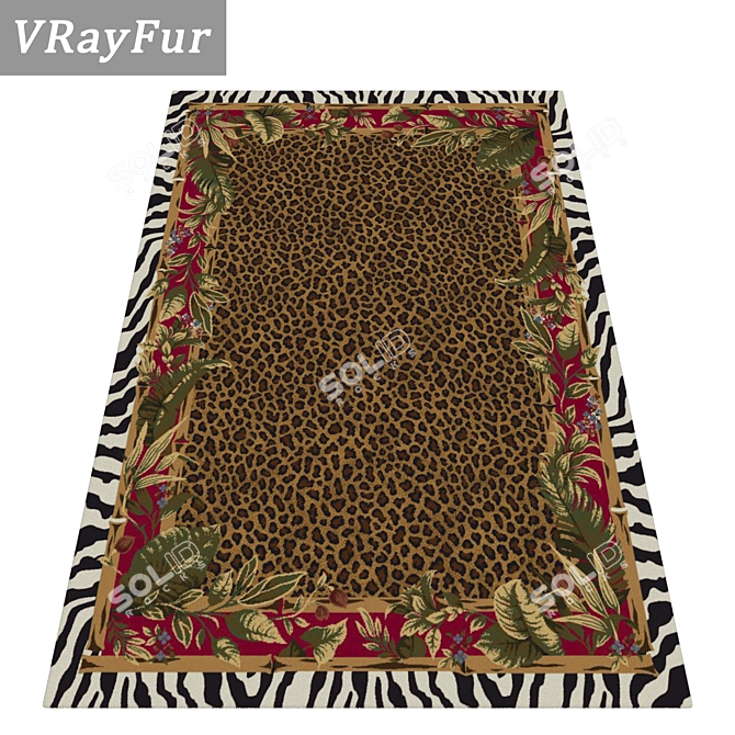 Title: Luxury Carpets Set 3D model image 2