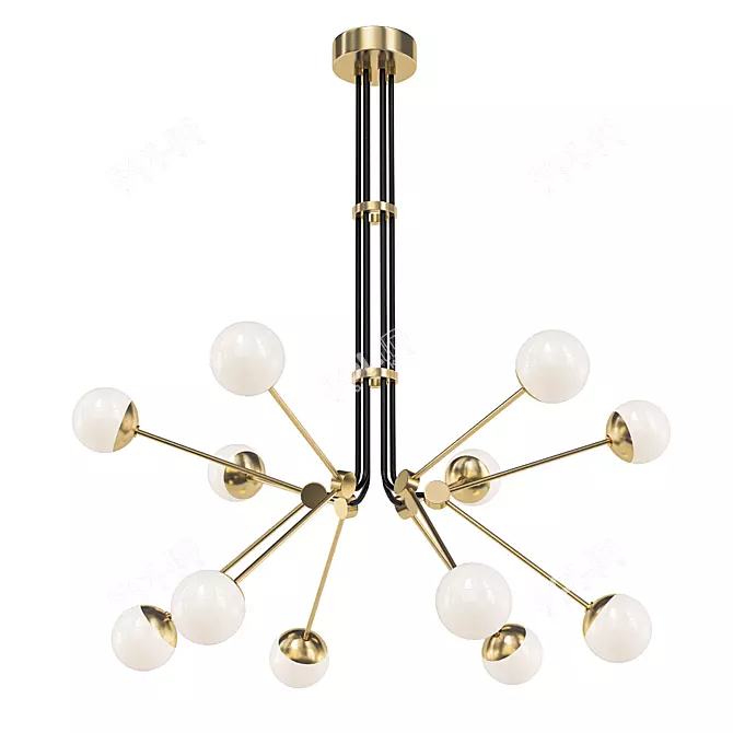 Elegant Bullarum Pendant Lamp 3D model image 1