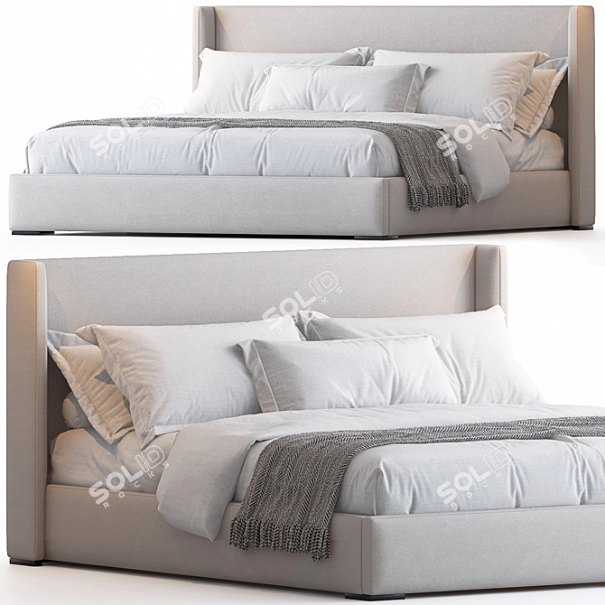 RH Lawson King Bed 3D model image 5