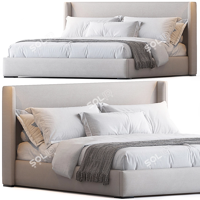 RH Lawson King Bed 3D model image 6