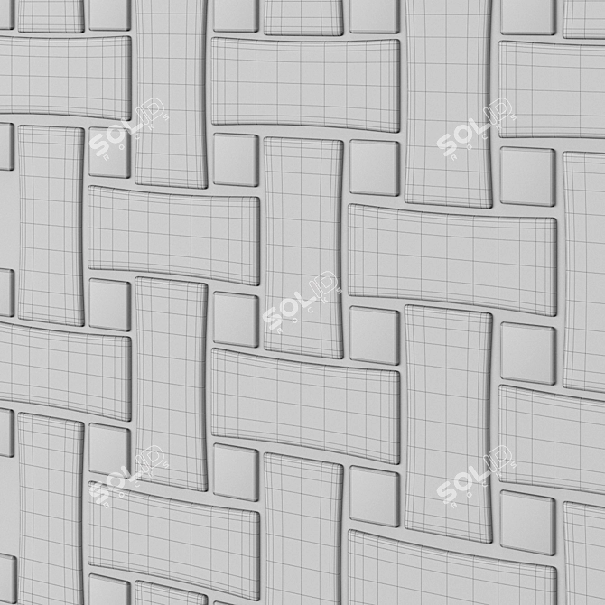 Versatile Tile: Microfaset GTR (GGX) Compatible 3D model image 4