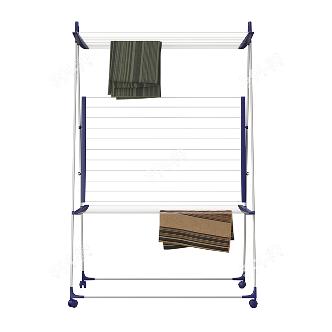 Leifheit Tower 300: Deluxe Clothes Dryer 3D model image 2