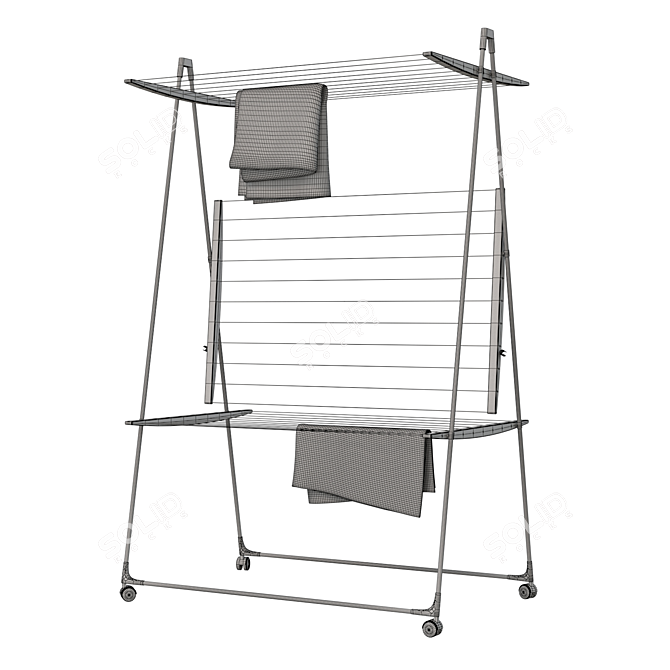 Leifheit Tower 300: Deluxe Clothes Dryer 3D model image 5