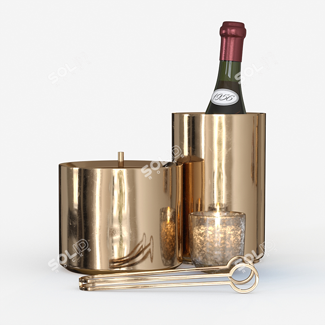 West Elm Cocktail Barware Set 3D model image 3