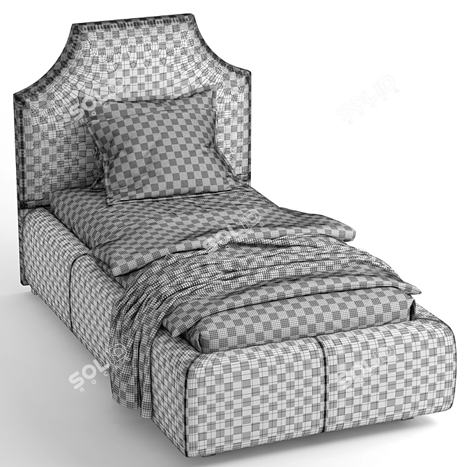 Cozy Comfort: Single Bed 3 3D model image 3