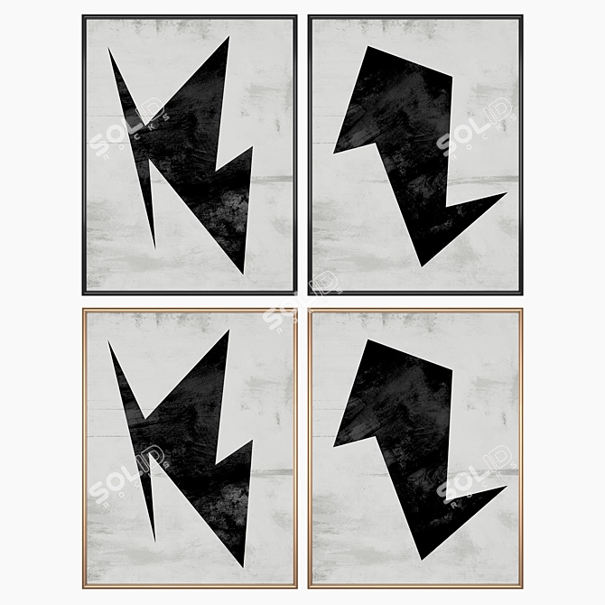 Multi-frame Wall Art Set: No. 833 3D model image 2