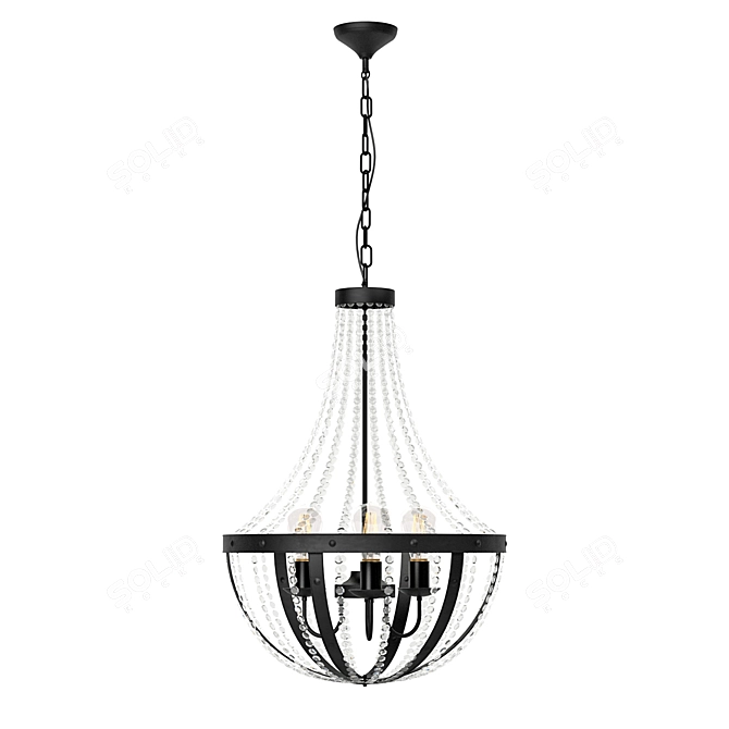 EGLO BARNABY 49539 Vintage Pendant Light 3D model image 1