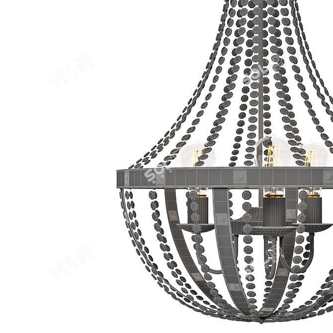 EGLO BARNABY 49539 Vintage Pendant Light 3D model image 4