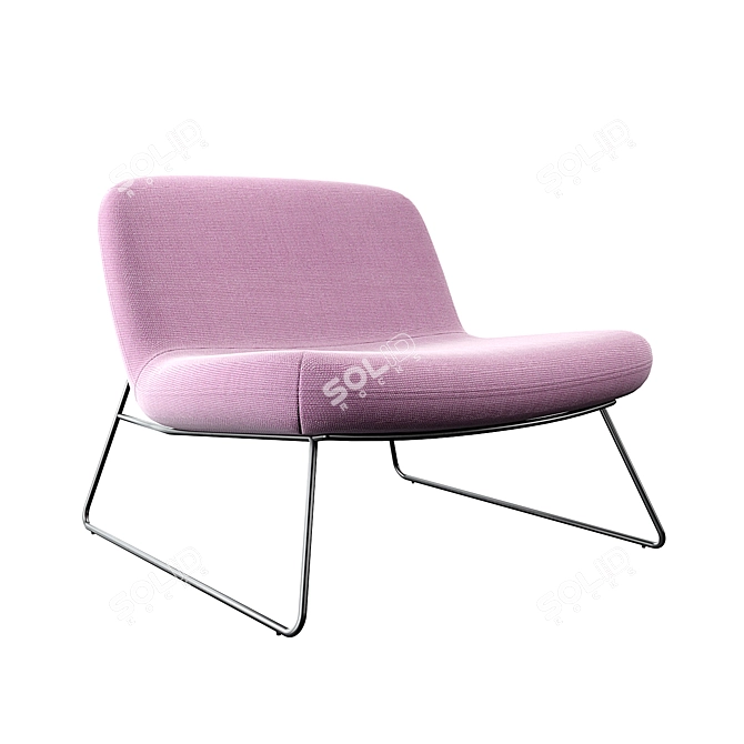 Sleek Java Lounge Chair: Comfort and Style 3D model image 1