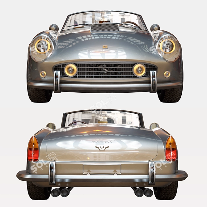 Ferrari 250 GT SWB California Spyder (V_ray): High-Quality 3D Model 3D model image 4