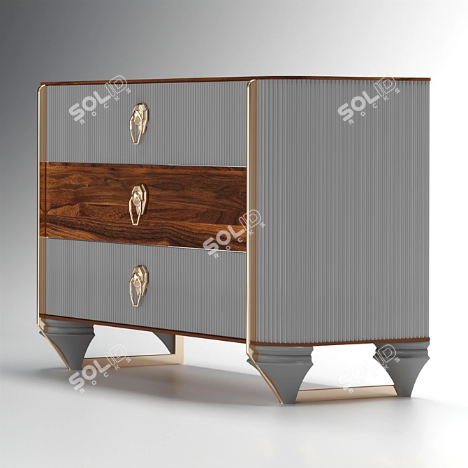 Modern Harmony Dresser 3D model image 4
