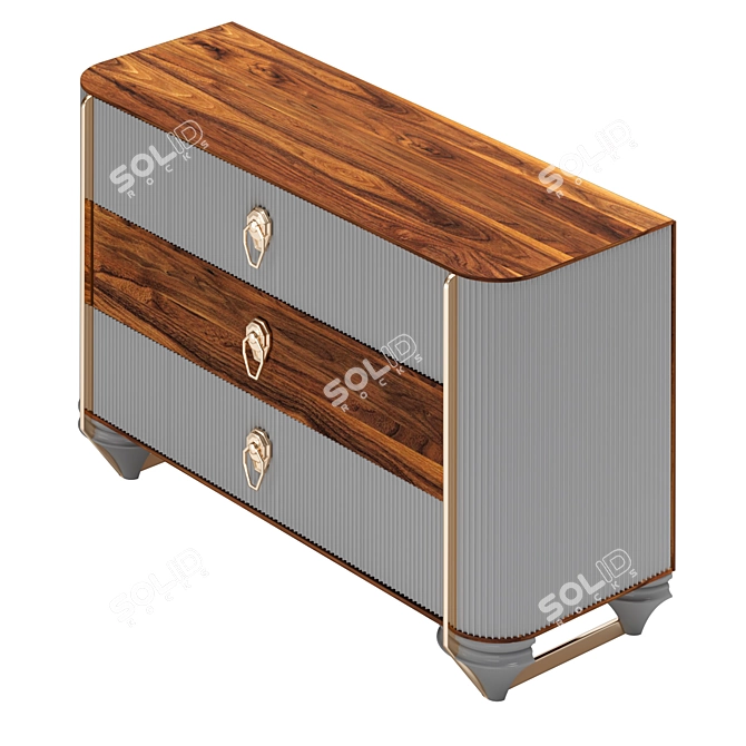 Modern Harmony Dresser 3D model image 7