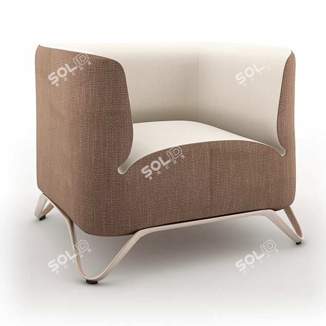 Modular Softbox Armchair by Spacestor 3D model image 1