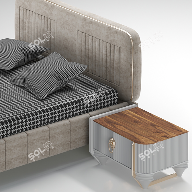 Dreamy Bed Design 3D model image 2