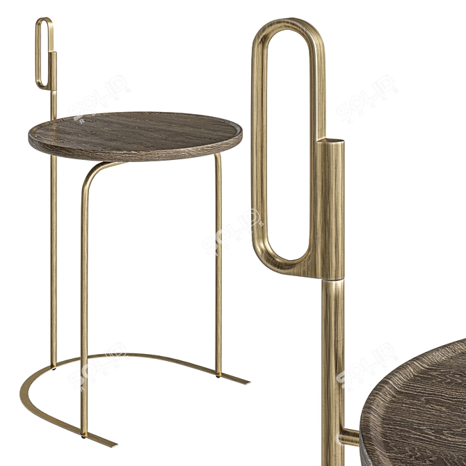 Modern Handle Side Table 3D model image 1