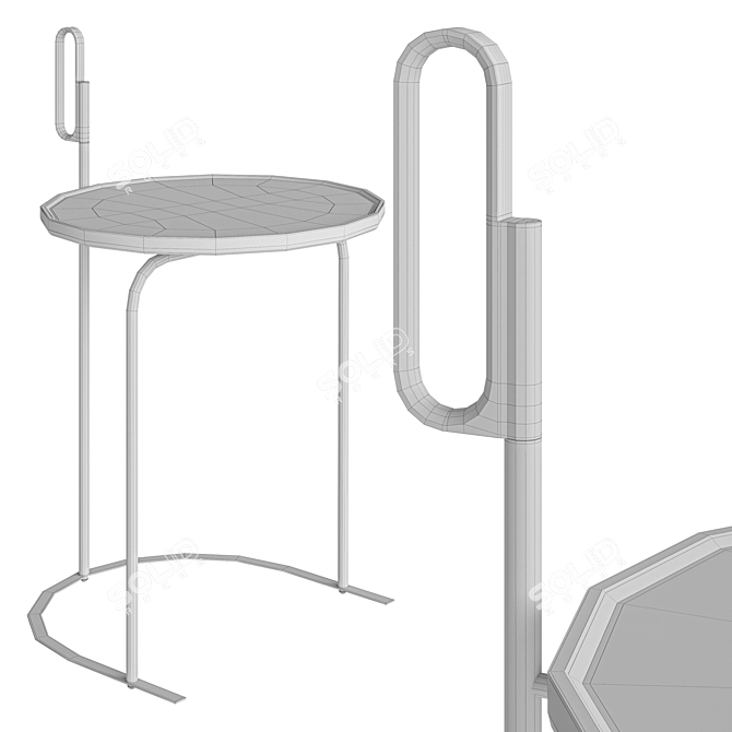 Modern Handle Side Table 3D model image 3