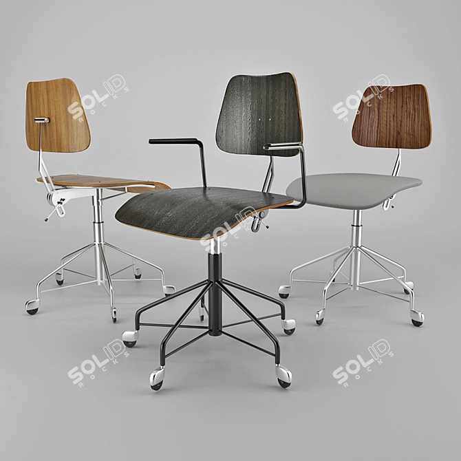 Sleek Office Chair: Labofa 3D model image 2