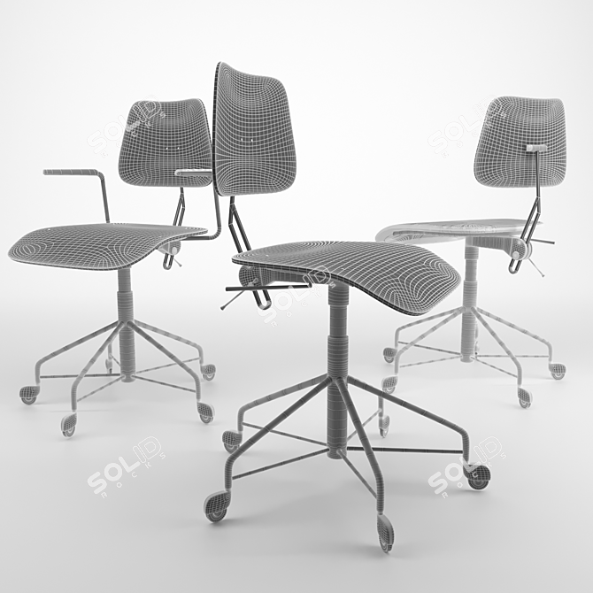 Sleek Office Chair: Labofa 3D model image 3