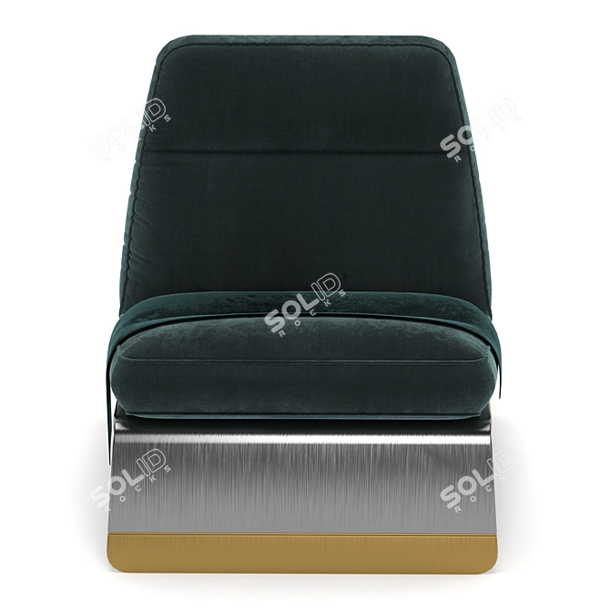 Elegant Greta Arm Chair 3D model image 2