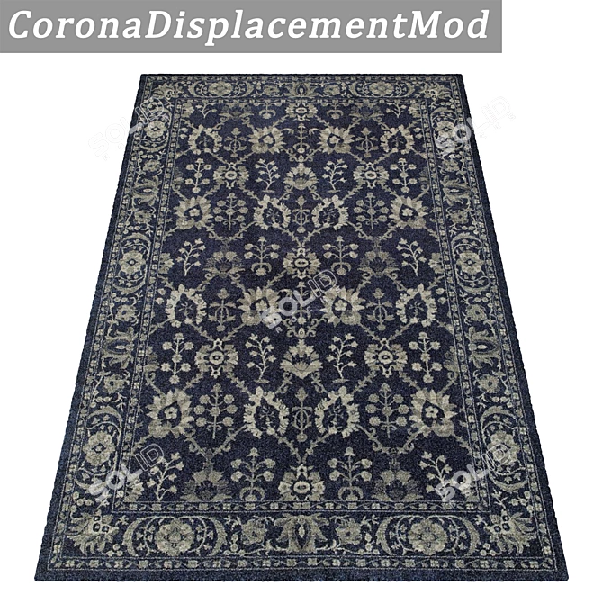 Luxury Texture Carpets Set 3D model image 4