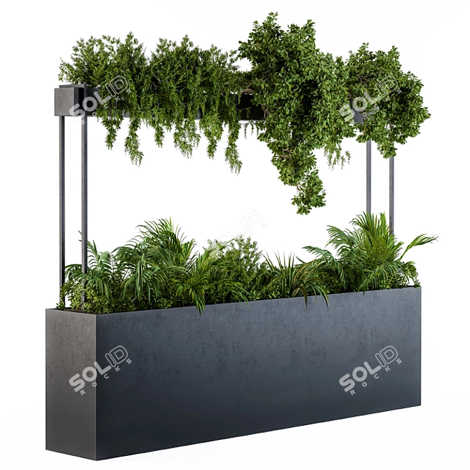 Metal Compact Plant Box 3D model image 1