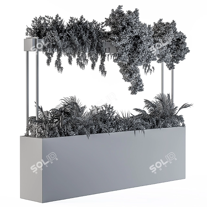 Metal Compact Plant Box 3D model image 3