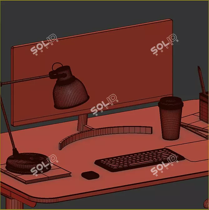 IKEA BEKANT Desk Set: Versatile, Stylish, and Functional 3D model image 5