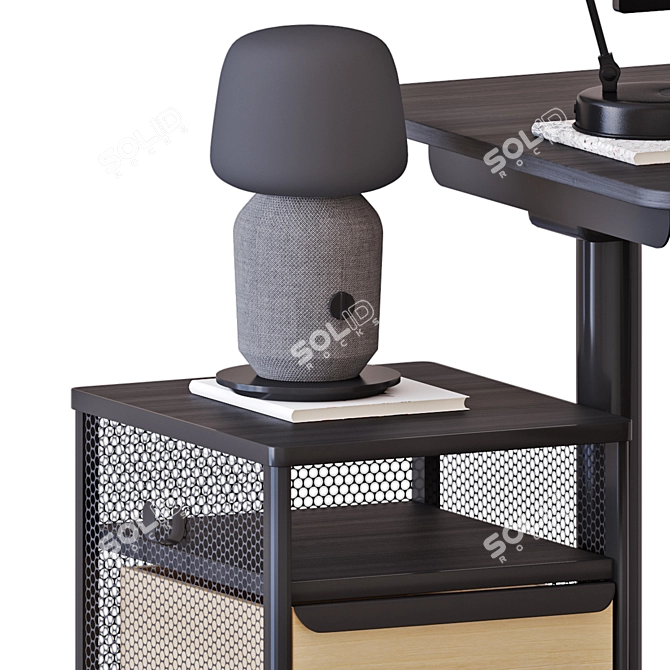IKEA BEKANT Desk Set: Versatile, Stylish, and Functional 3D model image 8