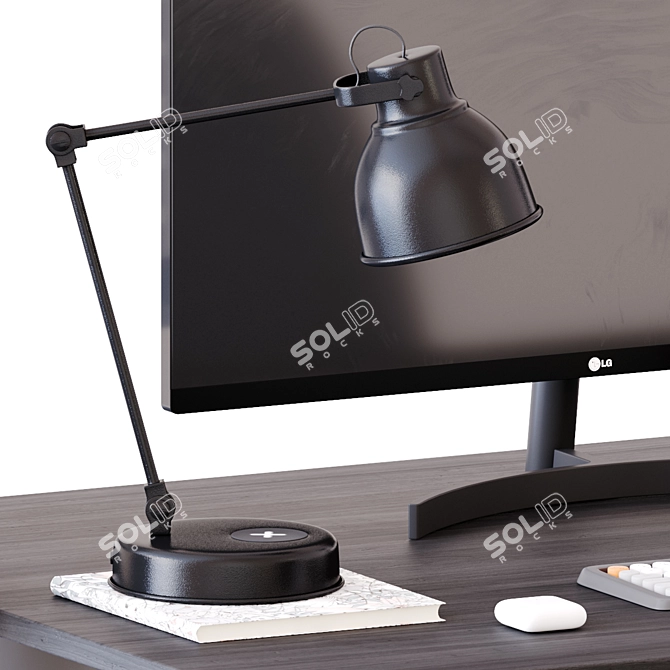 IKEA BEKANT Desk Set: Versatile, Stylish, and Functional 3D model image 9