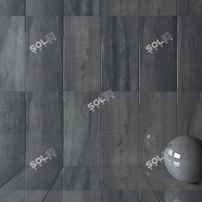 Carbon Evolution: Multi-Texture Wall Tiles 3D model image 2