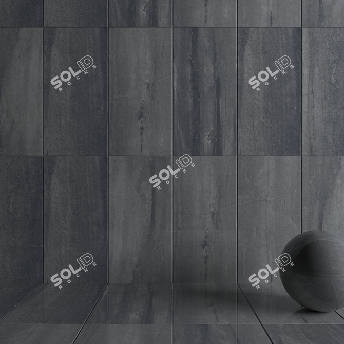 Carbon Evolution: Multi-Texture Wall Tiles 3D model image 3