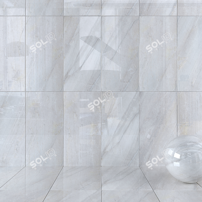 Evolving Ice Wall Tiles 3D model image 1