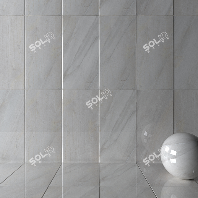 Evolving Ice Wall Tiles 3D model image 2