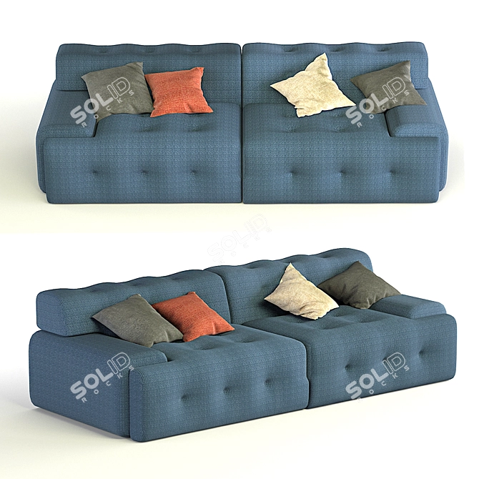 Designer Sofabed: RocheBobois Blogger 3D model image 6