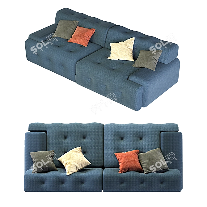 Designer Sofabed: RocheBobois Blogger 3D model image 10