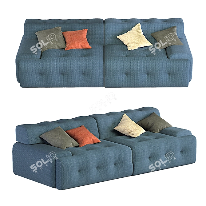 Designer Sofabed: RocheBobois Blogger 3D model image 14