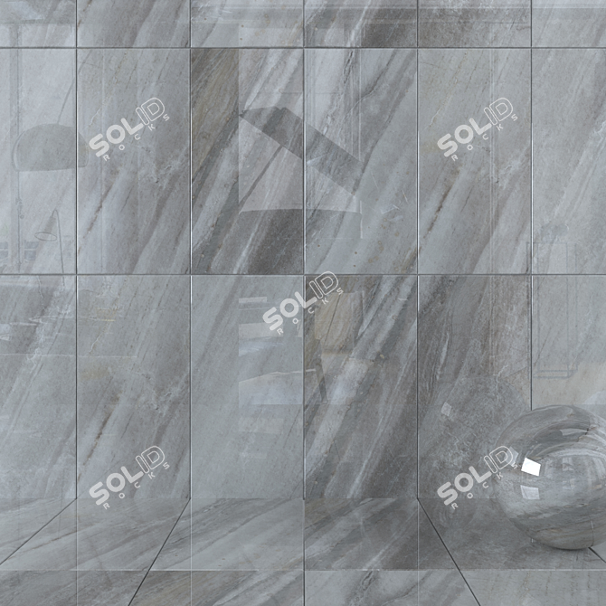 Evolution Mica Wall Tiles: Stunning Multi-Texture Design 3D model image 1