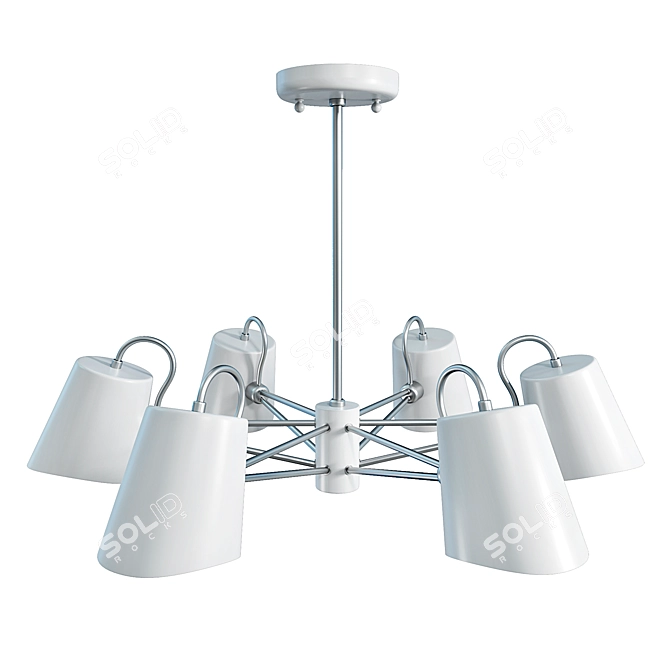 Comodo 2178-6P: Sleek & Versatile Pendant Light 3D model image 2