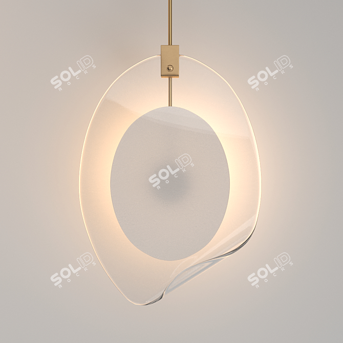Elegant OVOLO Pendant: Perfect Lighting Solution 3D model image 2