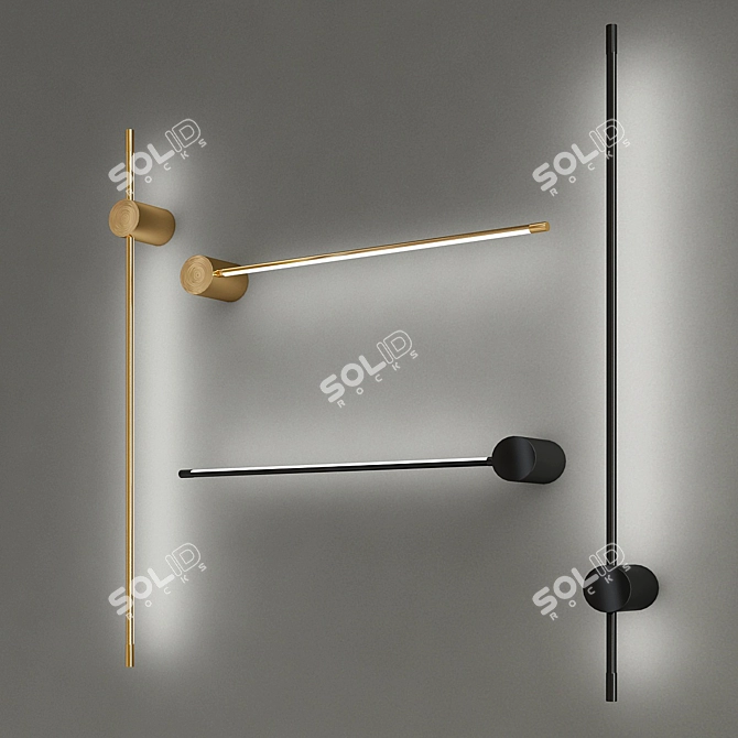 Modern LED Wall Light - Kemma 3D model image 1