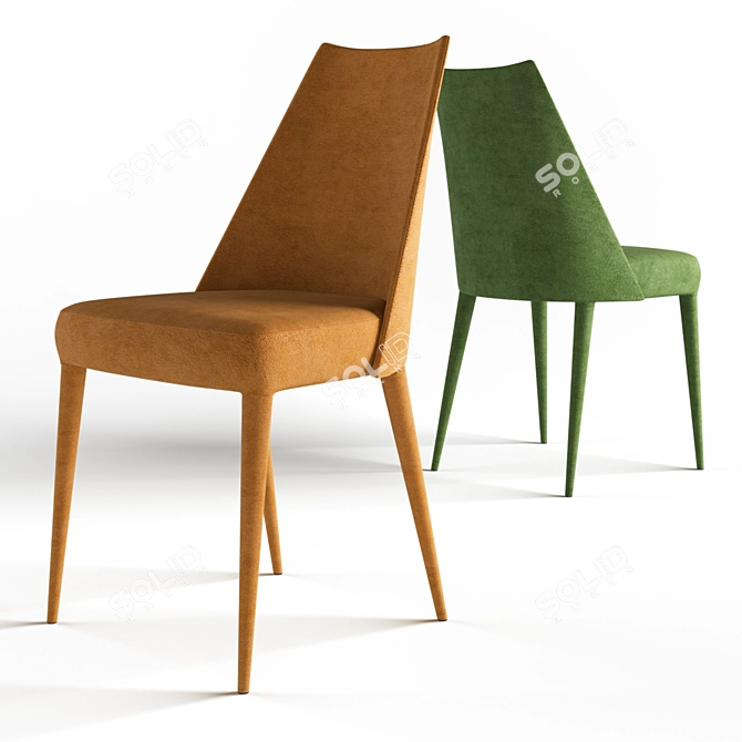 Stylish and Comfortable Midj Sharon S Chair 3D model image 3