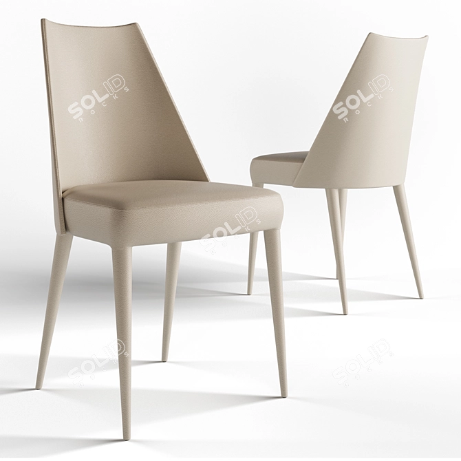 Stylish and Comfortable Midj Sharon S Chair 3D model image 5