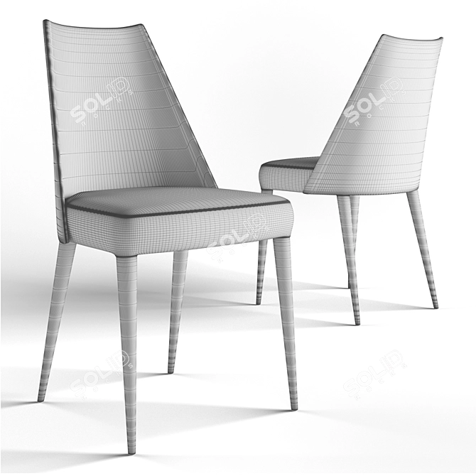 Stylish and Comfortable Midj Sharon S Chair 3D model image 6