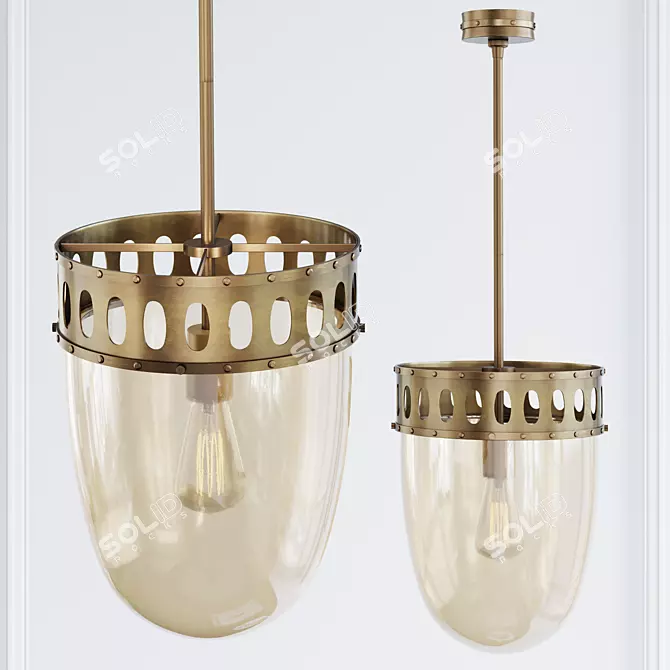 Elegant Eaton Pendant Light 3D model image 1